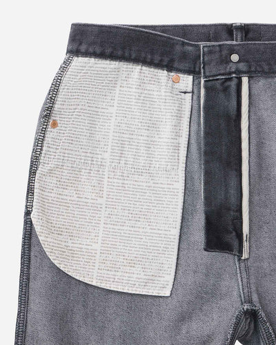 MEN｜Light Wide Jeans 9oz Washed Black