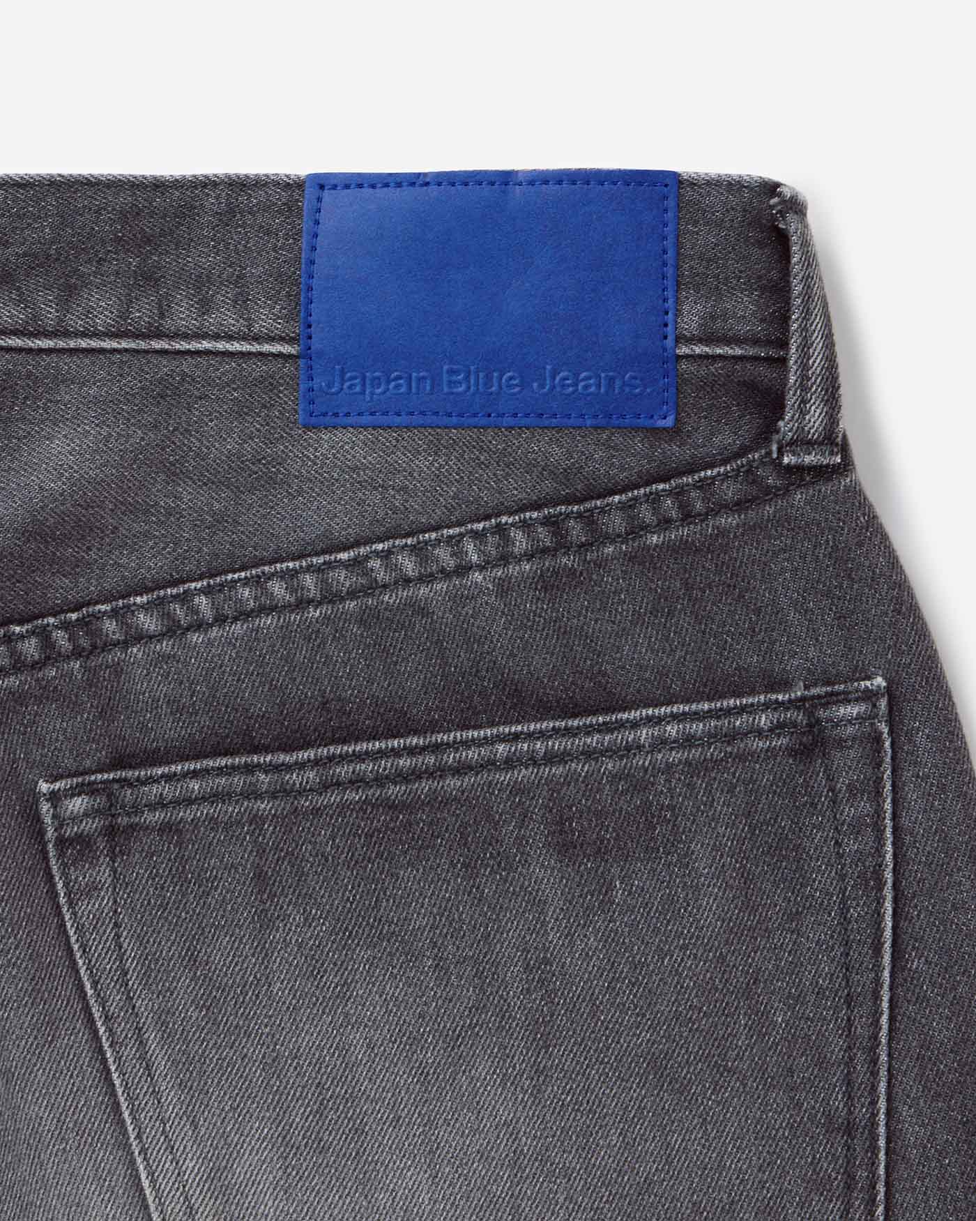 MEN｜Light Wide Jeans 9oz Washed Black - Japan Blue Jeans
