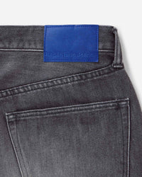 MEN｜Light Wide Jeans 9oz Washed Black - Japan Blue Jeans