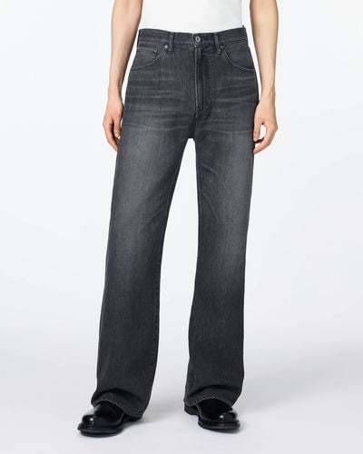 MEN｜Light Flare Jeans 9oz Washed Black