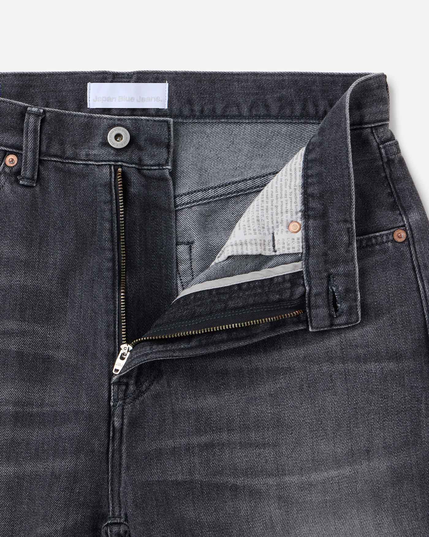 MEN｜Light Flare Jeans 9oz Washed Black - Japan Blue Jeans