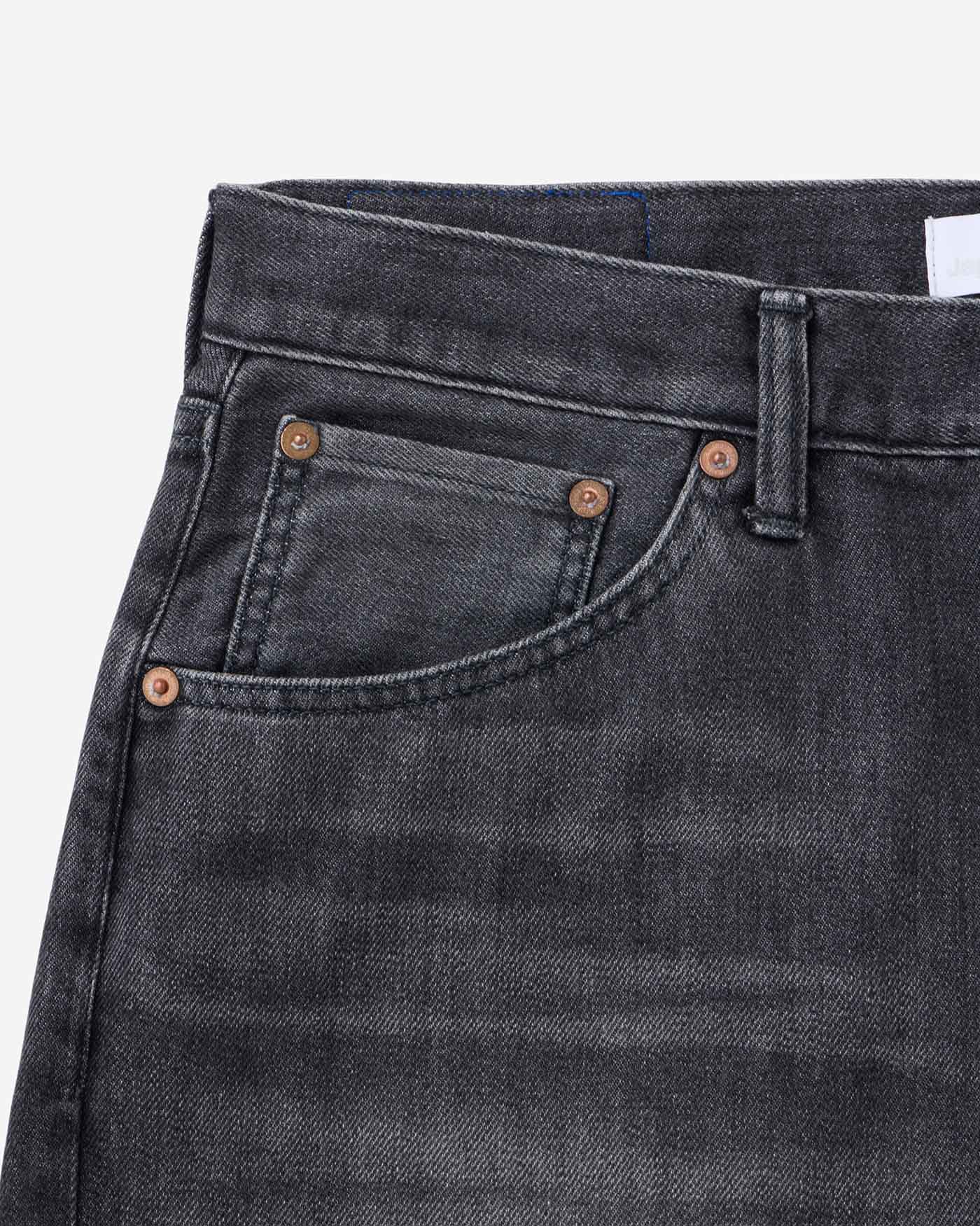 MEN｜Light Flare Jeans 9oz Washed Black - Japan Blue Jeans
