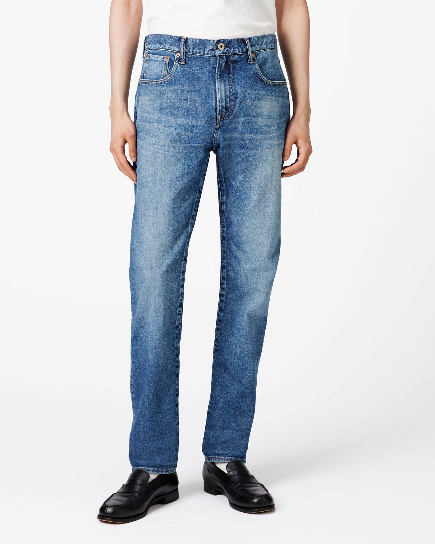 MEN｜Stretch Slim Jeans 12oz Medium Indigo