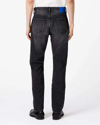MEN｜Stretch Slim Jeans 12oz Washed Black