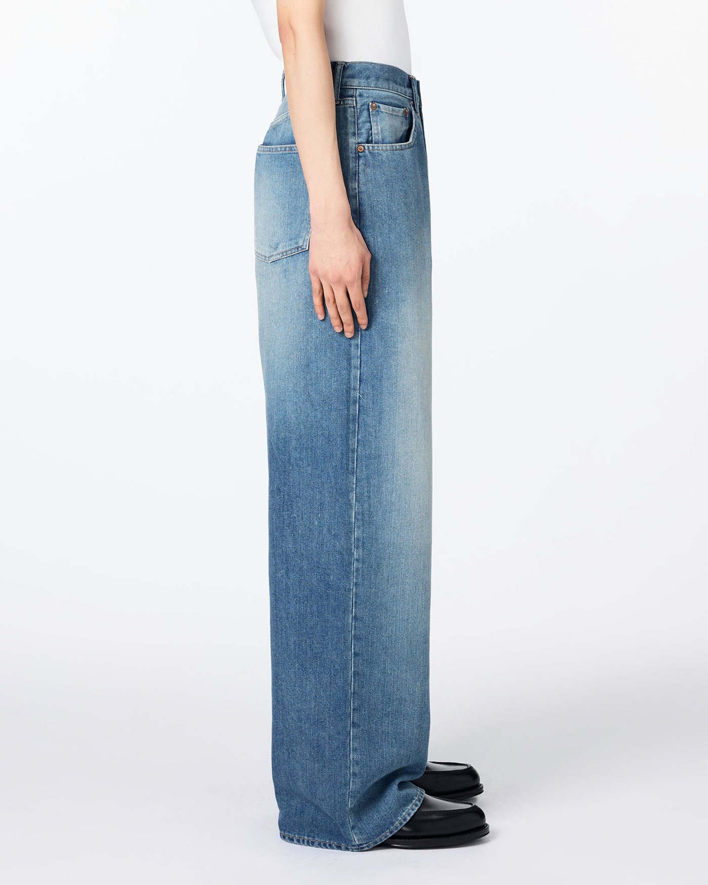 MEN｜Light Loose Jeans 9oz  Medium Indigo