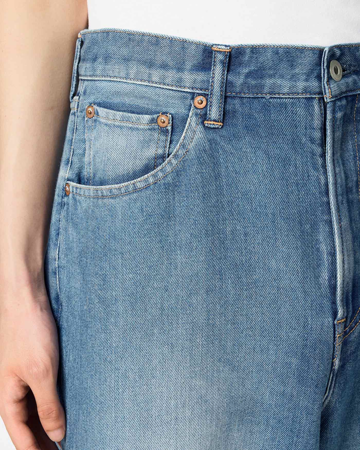 MEN｜Light Loose Jeans 9oz  Medium Indigo