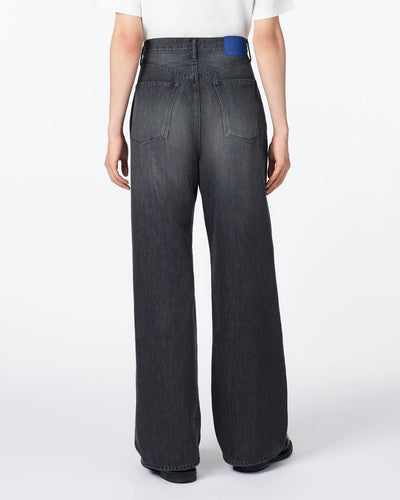 MEN｜Light Loose Jeans 9oz Washed Black