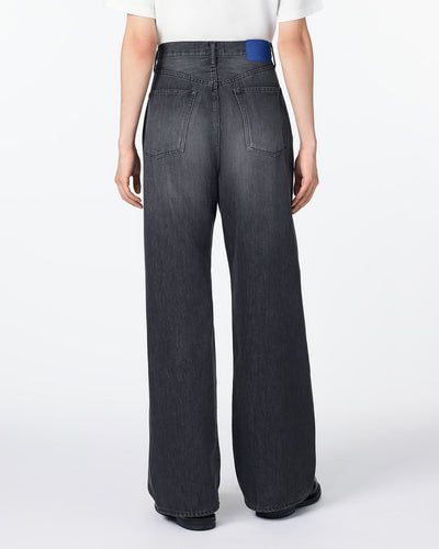 MEN｜Light Loose Jeans 9oz Washed Black