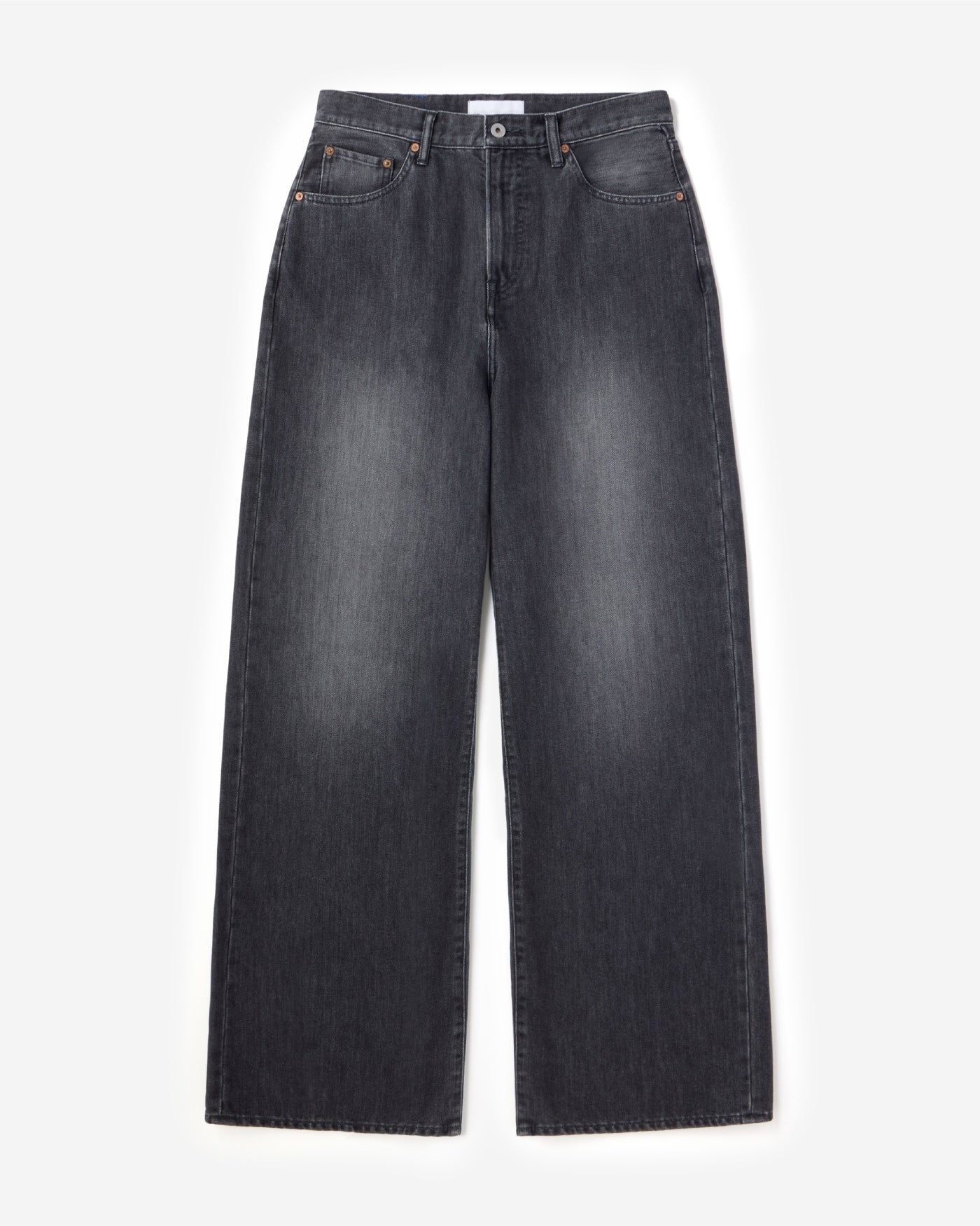 MEN｜Light Loose Jeans 9oz Washed Black