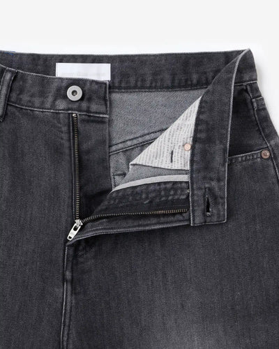 MEN｜Light Loose Jeans 9oz Washed Black