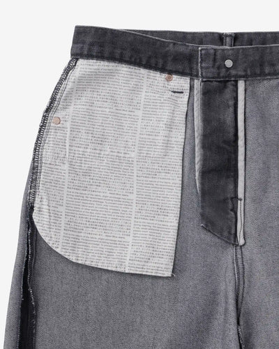 MEN｜Light Loose Jeans 9oz Washed Black