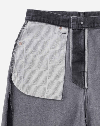 MEN｜Light Loose Jeans 9oz Washed Black