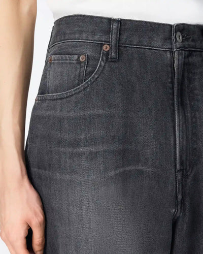 MEN｜Light Curve Jeans 9oz Washed Black