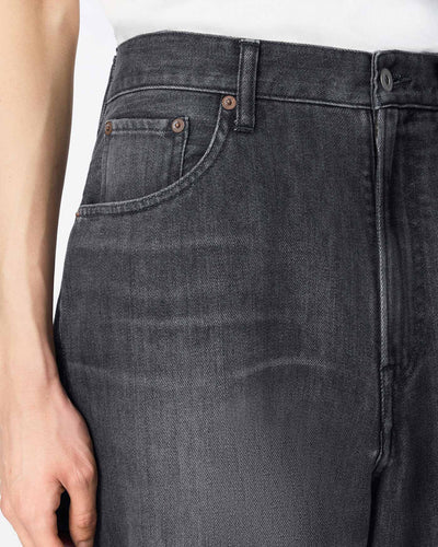 MEN｜Light Curve Jeans 9oz Washed Black