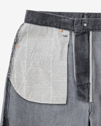 MEN｜Light Curve Jeans 9oz Washed Black