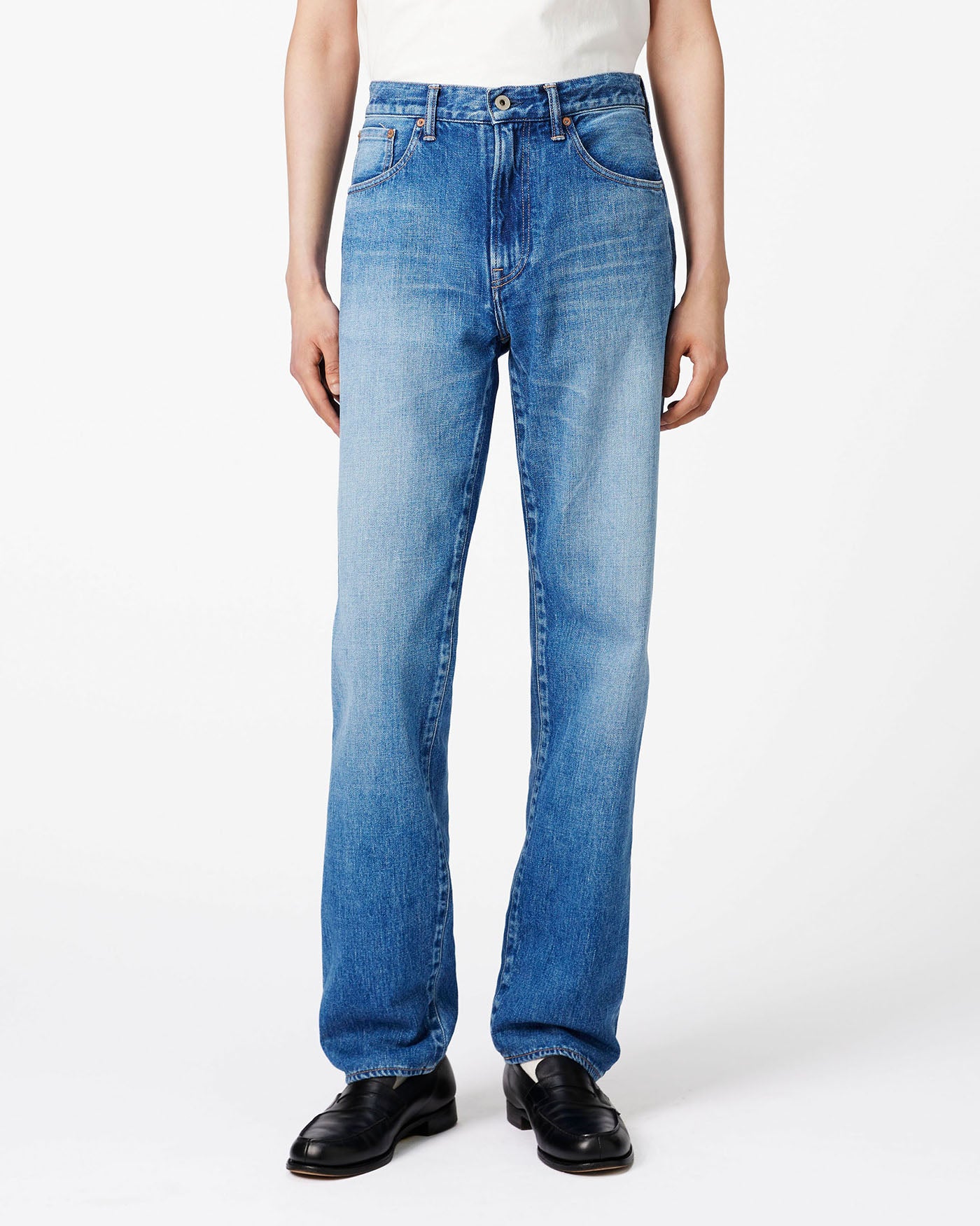Selvedge Straight Jeans 12oz Medium Indigo
