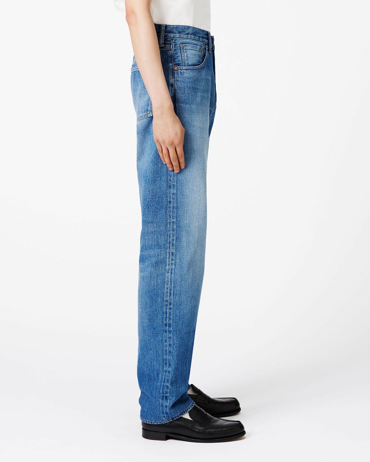 Selvedge Straight Jeans 12oz Medium Indigo