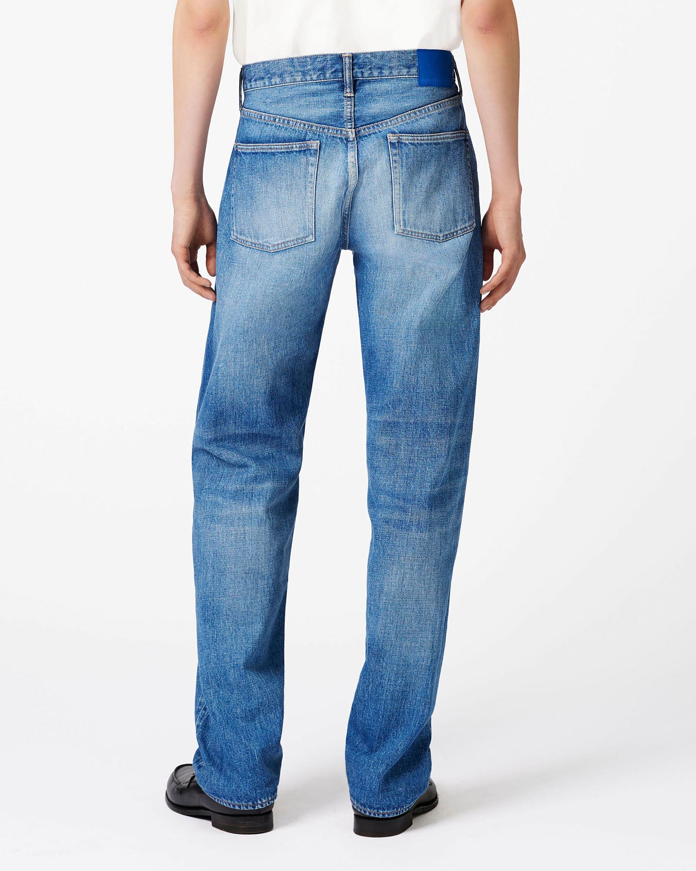 Selvedge Straight Jeans 12oz Medium Indigo