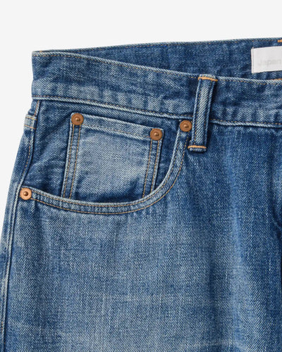 MEN｜Selvedge Straight Jeans 12oz Medium Indigo