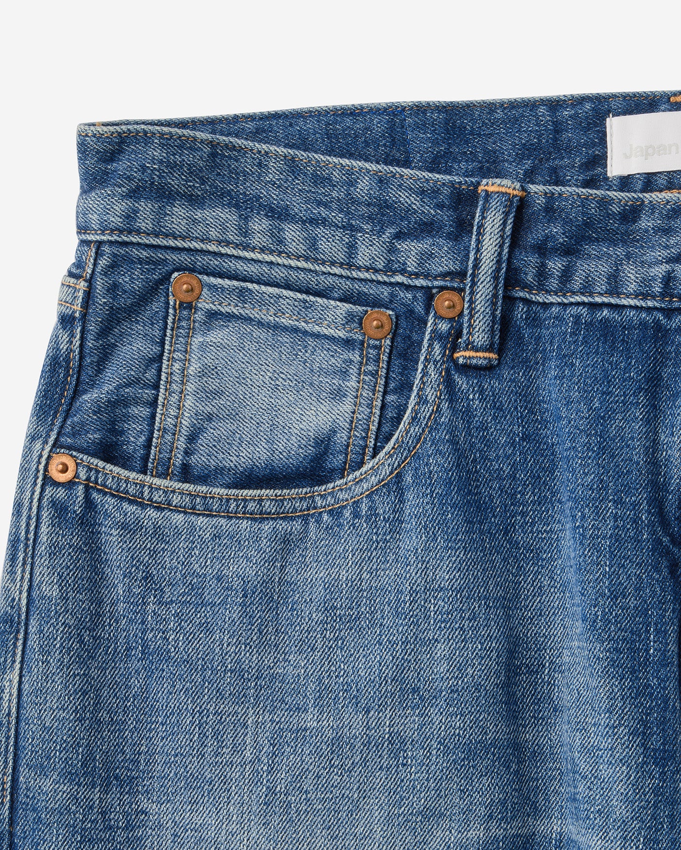 Selvedge Straight Jeans 12oz Medium Indigo