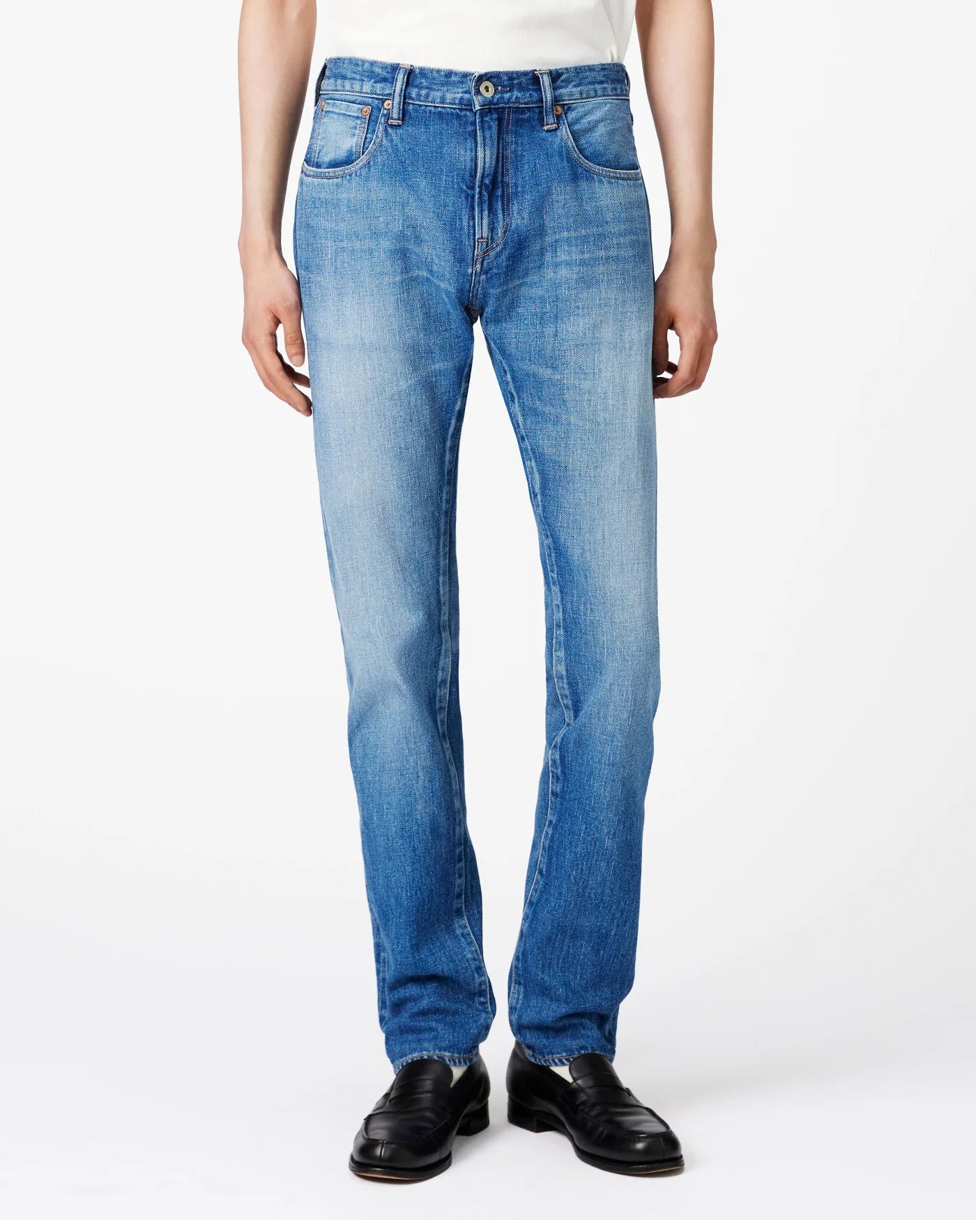MEN｜Selvedge Slim Jeans 12oz Medium Indigo - Japan Blue Jeans