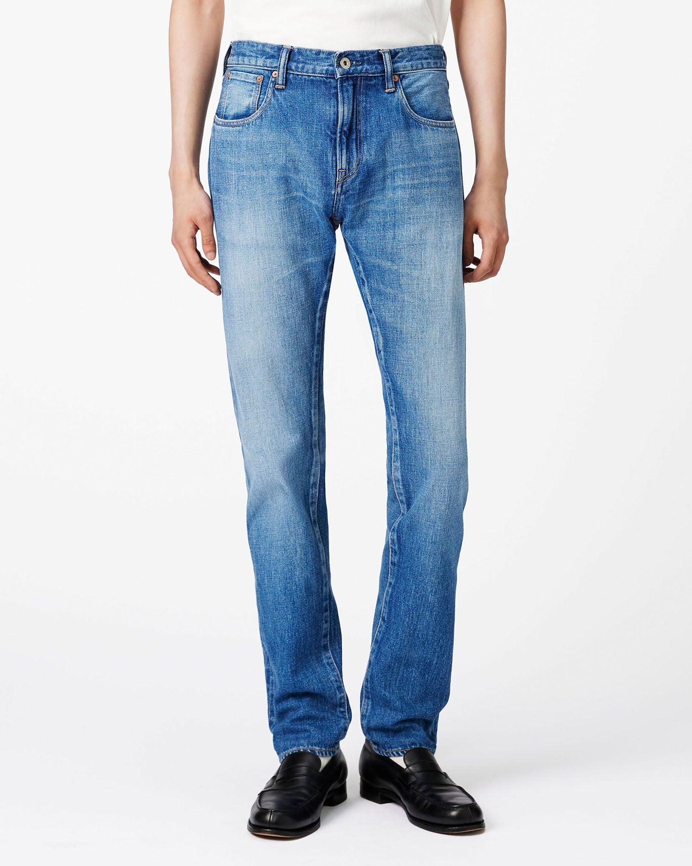 Selvedge Slim Jeans 12oz Medium Indigo
