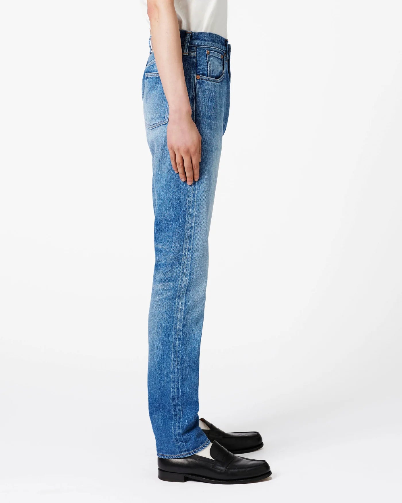 MEN｜Selvedge Slim Jeans 12oz Medium Indigo - Japan Blue Jeans