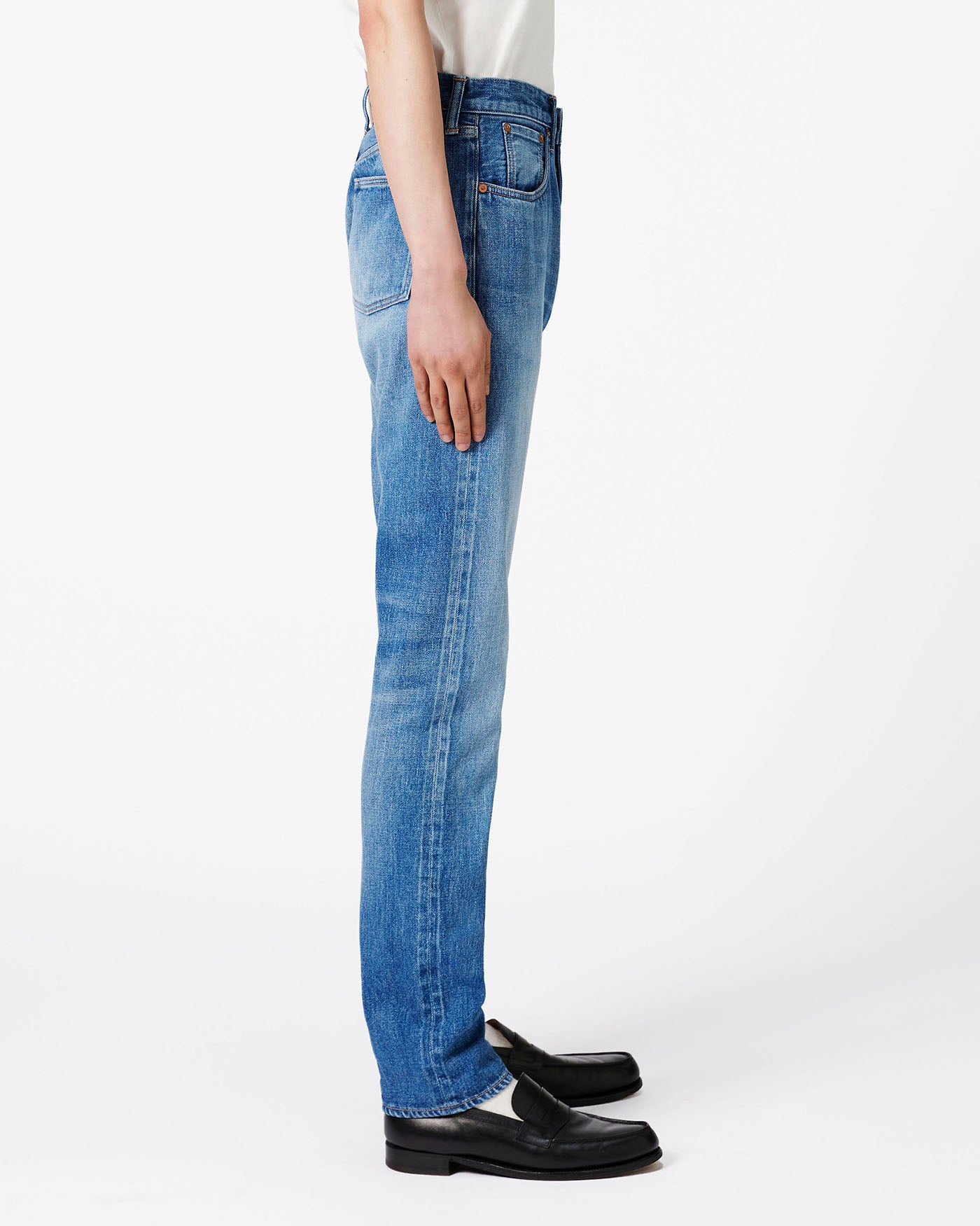 Selvedge Slim Jeans 12oz Medium Indigo