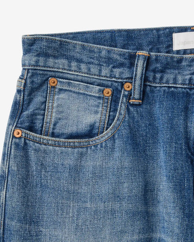 MEN｜Selvedge Slim Jeans 12oz Medium Indigo