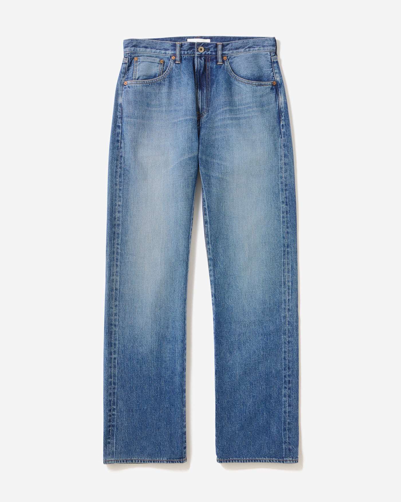 Selvedge Wide Jeans 12oz Medium Indigo