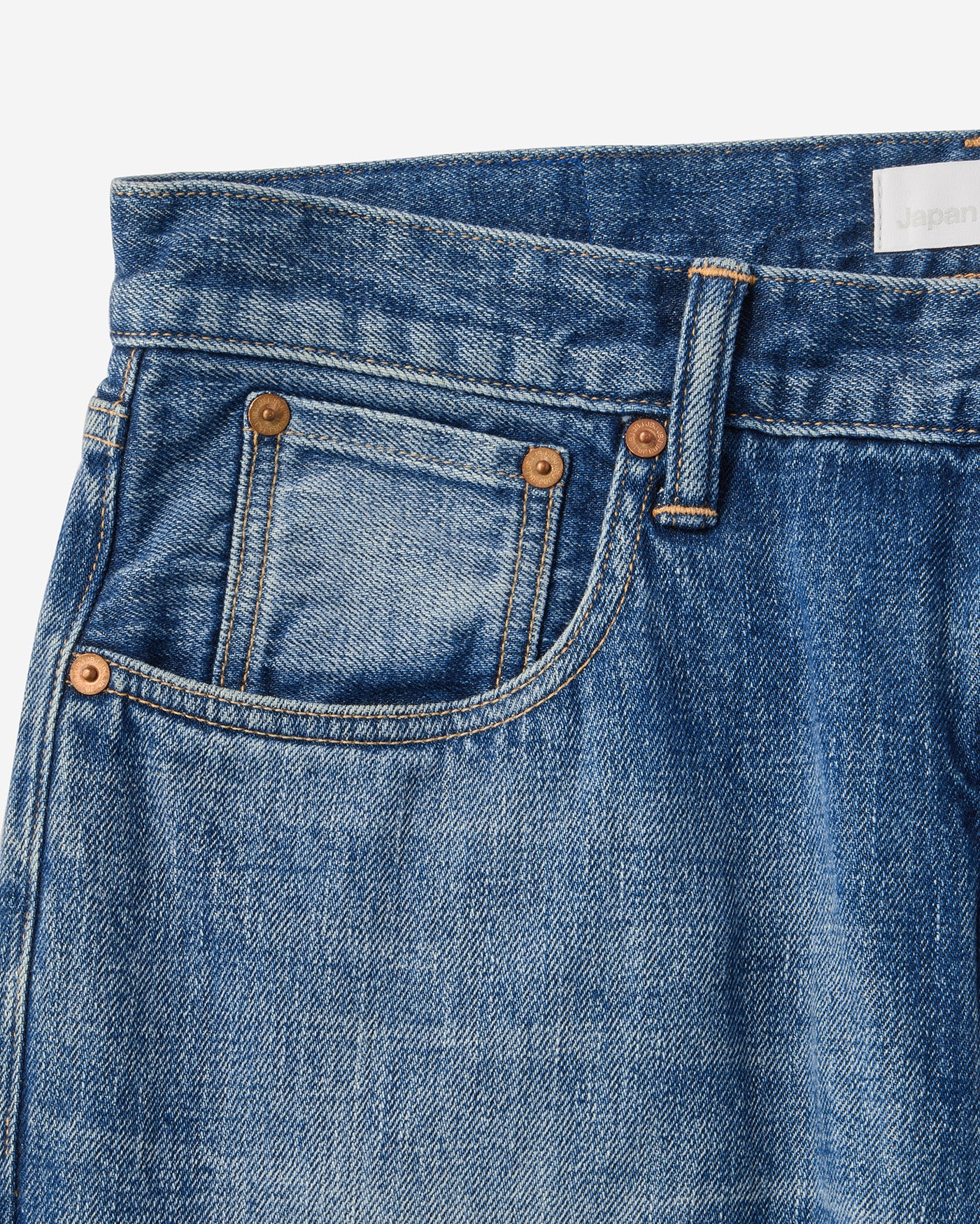 Selvedge Wide Jeans 12oz Medium Indigo