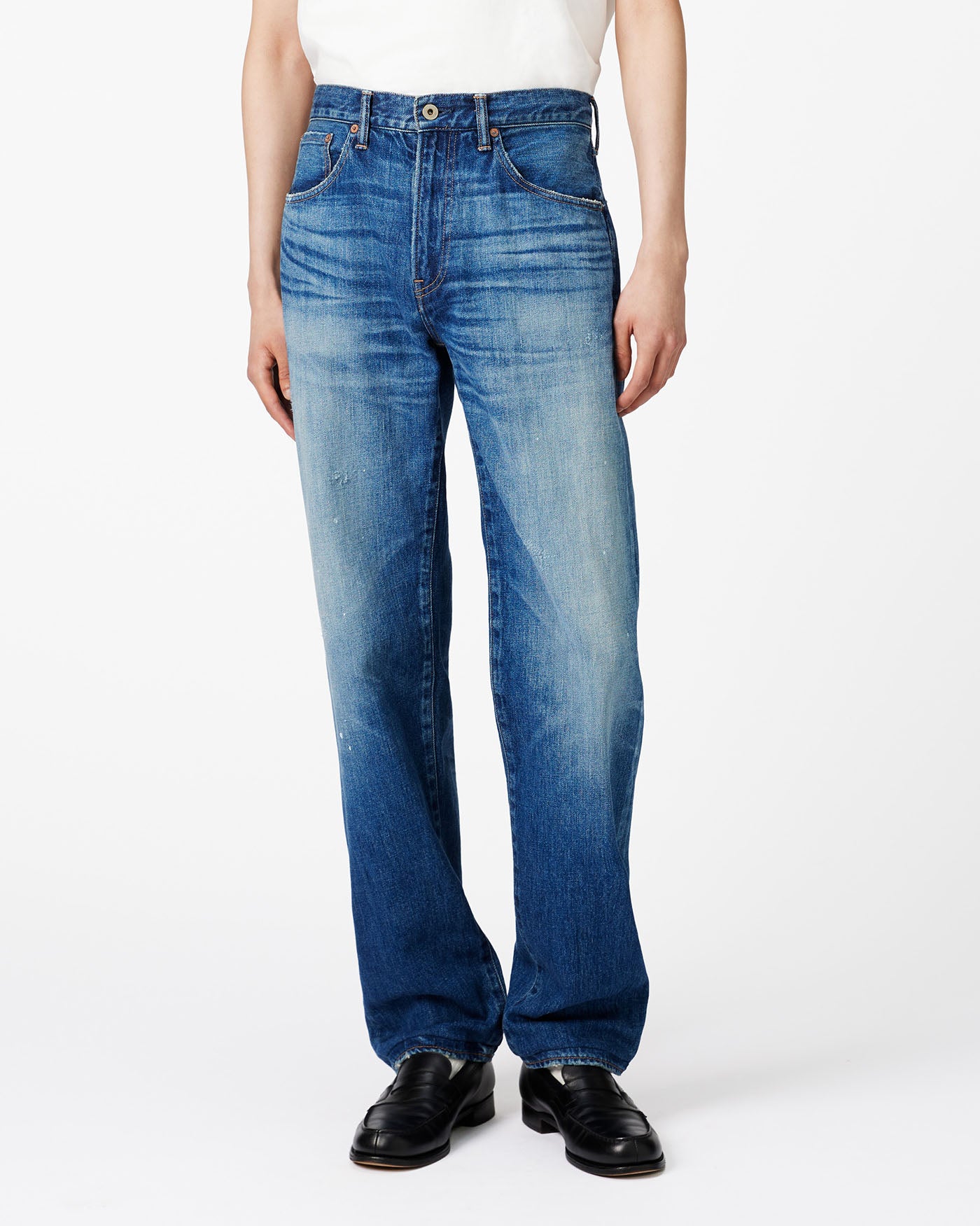 Vintage Straight Jeans 12oz Medium Indigo