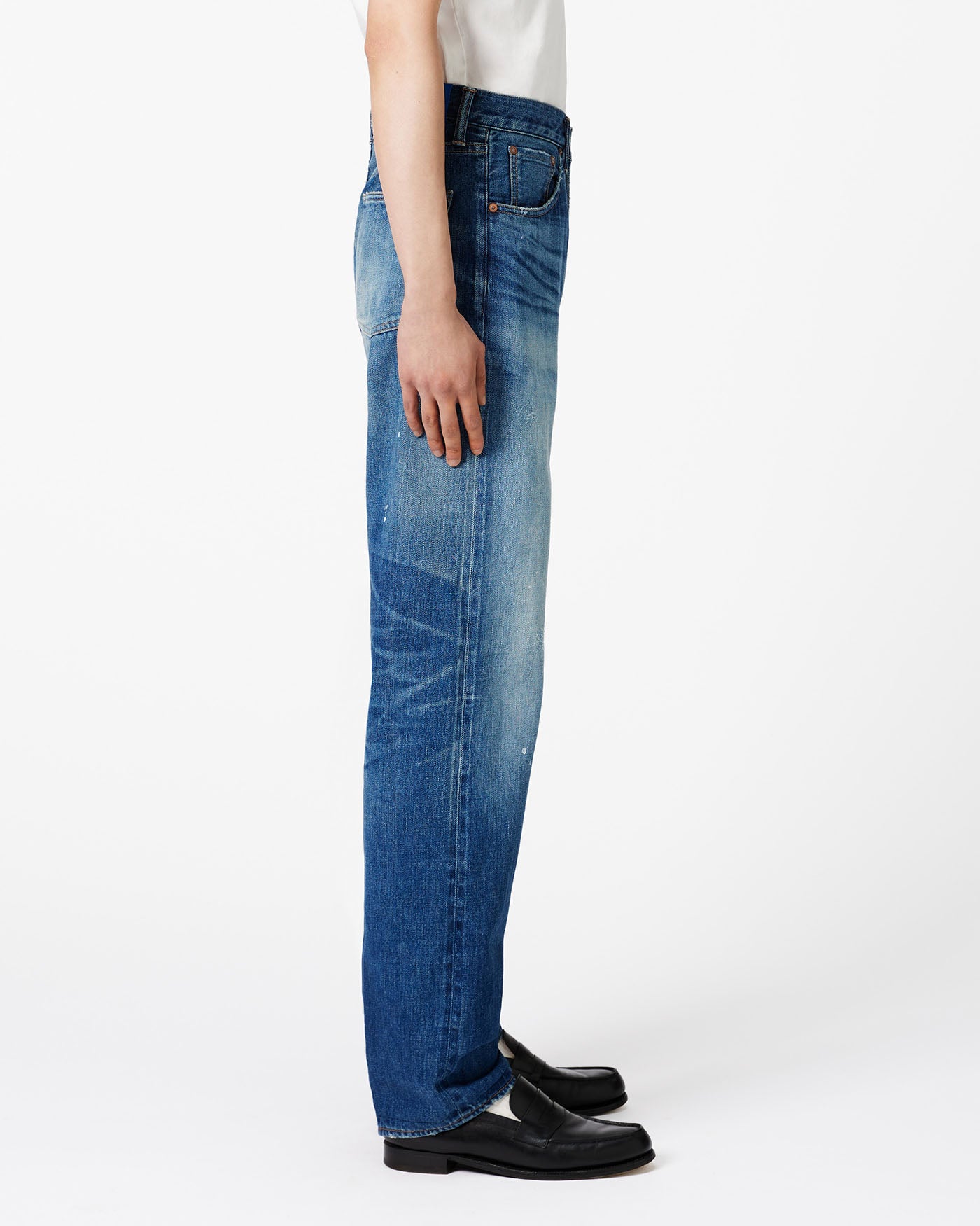 Vintage Straight Jeans 12oz Medium Indigo