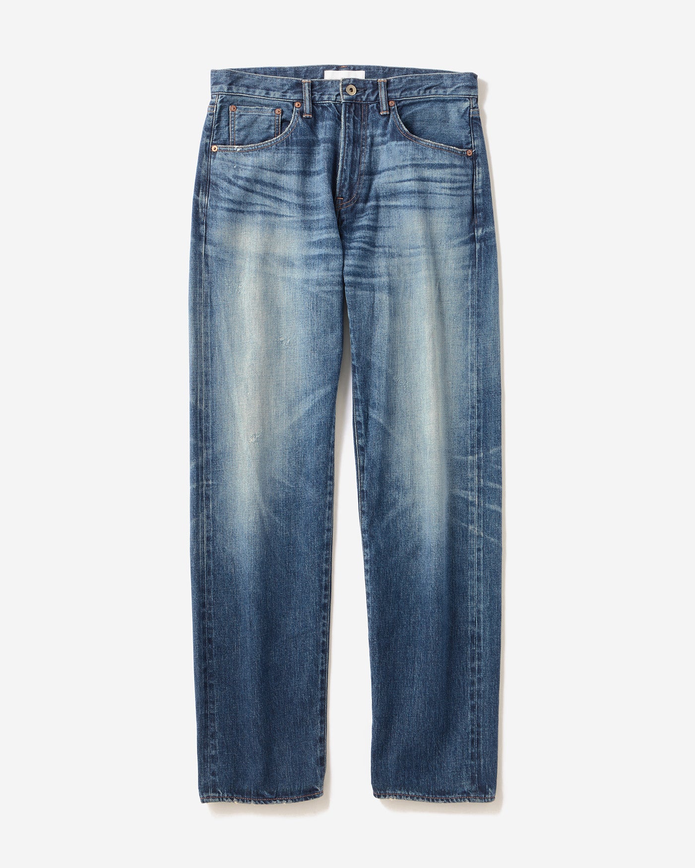 Vintage Straight Jeans 12oz Medium Indigo