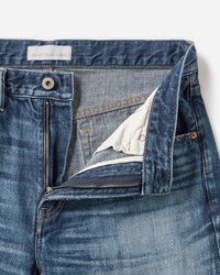 MEN｜Vintage Straight Jeans 12oz Medium Indigo - Japan Blue Jeans