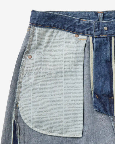 MEN｜ReDESIGN Skew Straight Jeans 12oz Dark Indigo