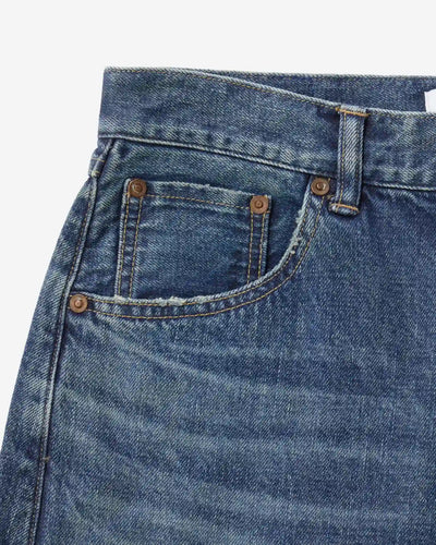 MEN｜ReDESIGN Skew Straight Jeans 12oz Dark Indigo