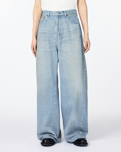 MEN｜ReDESIGN Skew Wide Jeans 12oz Light Indigo