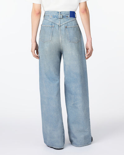 MEN｜ReDESIGN Skew Wide Jeans 12oz Light Indigo