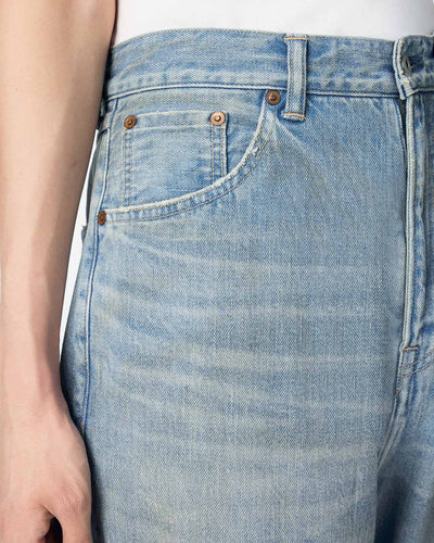 MEN｜ReDESIGN Skew Wide Jeans 12oz Light Indigo