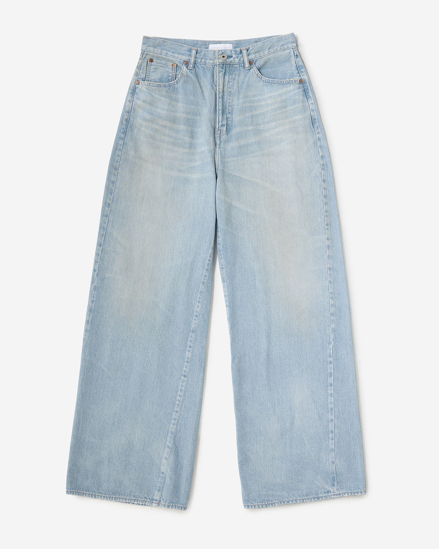 MEN｜ReDESIGN Skew Wide Jeans 12oz Light Indigo - Japan Blue Jeans