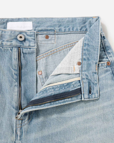 MEN｜ReDESIGN Skew Wide Jeans 12oz Light Indigo