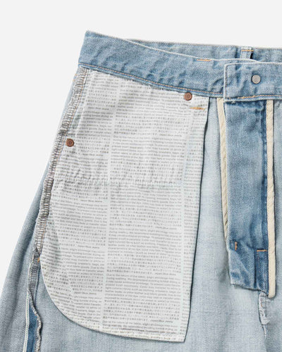 MEN｜ReDESIGN Skew Wide Jeans 12oz Light Indigo