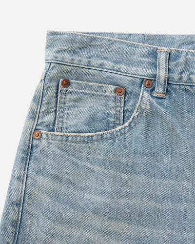 MEN｜ReDESIGN Skew Wide Jeans 12oz Light Indigo