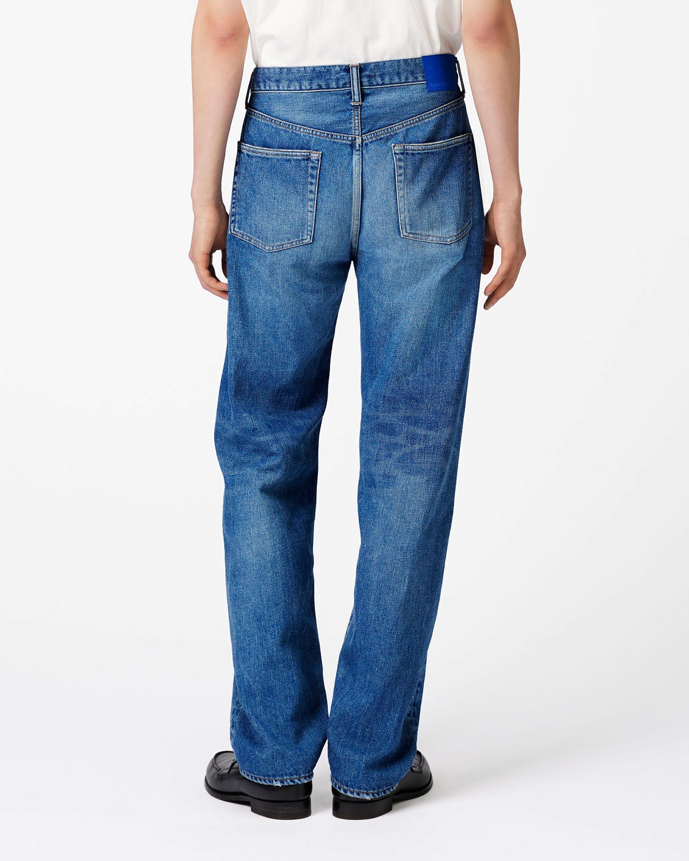 MEN｜Smooth Wide Jeans 9oz Medium Indigo