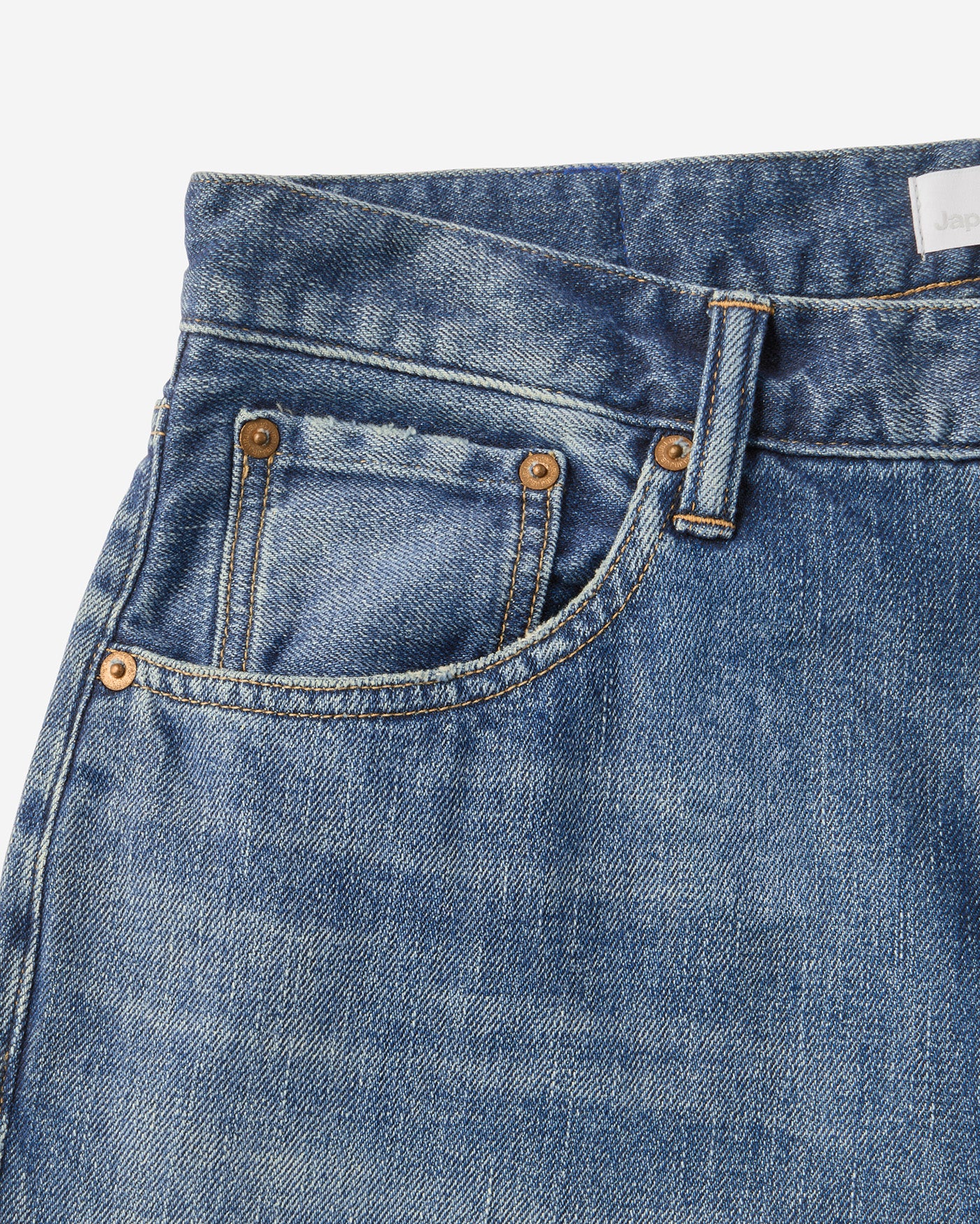 MEN｜Smooth Wide Jeans 9oz Medium Indigo