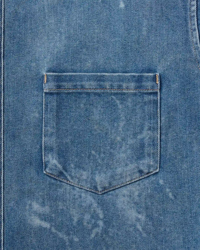 MEN｜Light Relax Fit L/S Shirt 9oz Medium Indigo