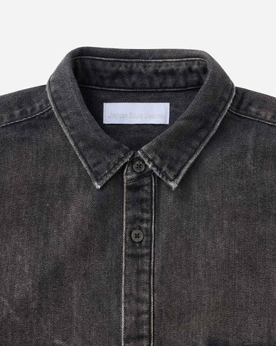 MEN｜Light Relax Fit L/S Shirt 9oz Washed Black
