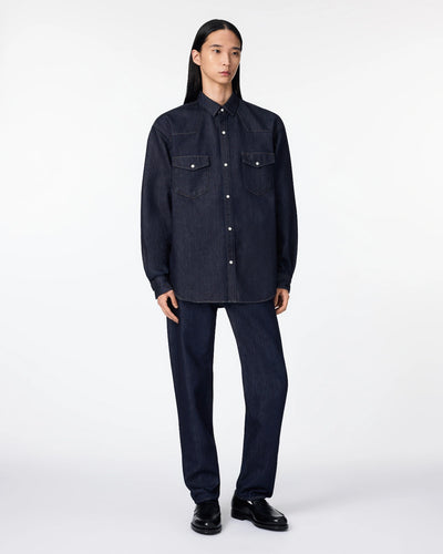MEN｜Light Relax Fit L/S Western Shirt 9oz