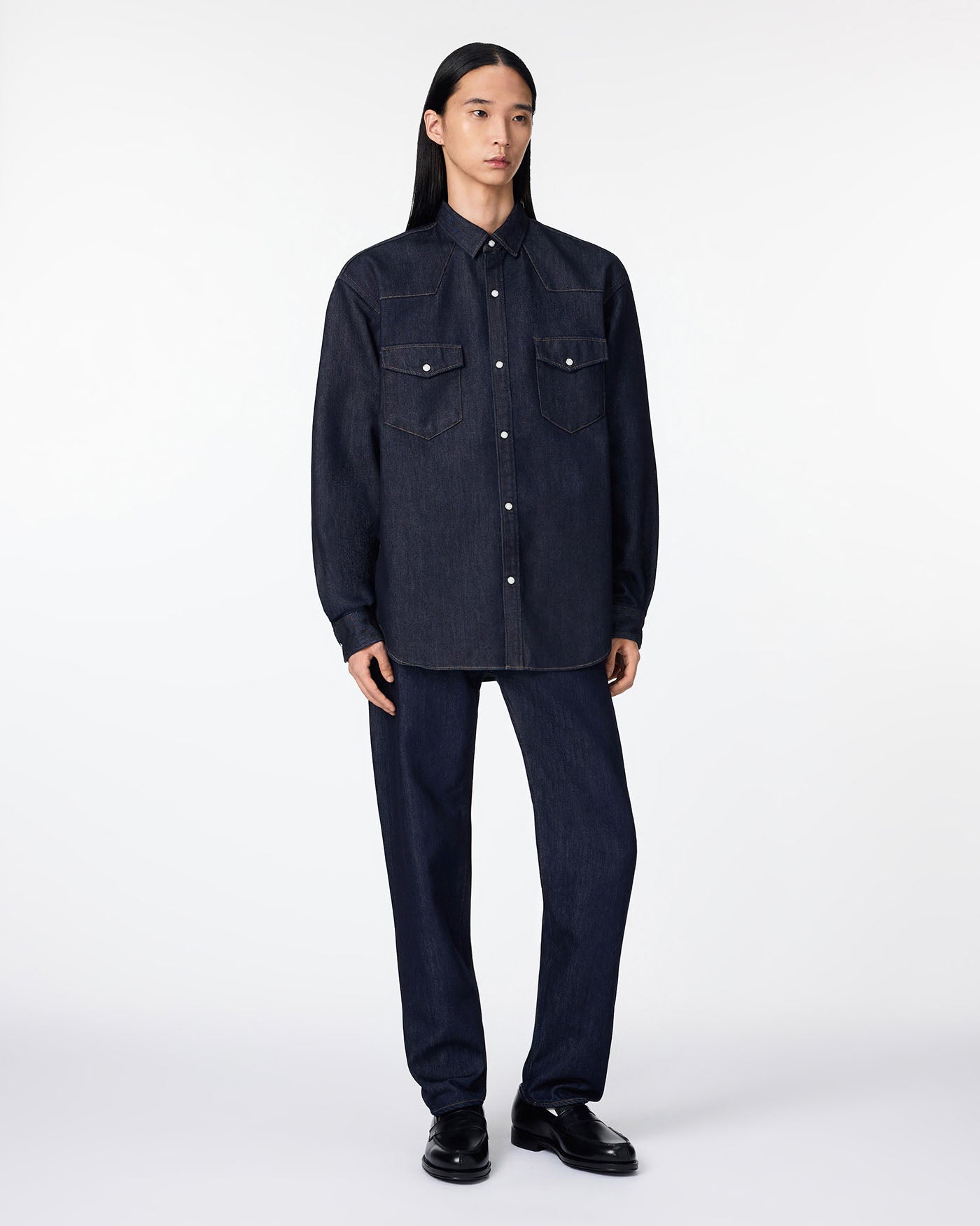 MEN｜Light Relax Fit L/S Western Shirt 9oz